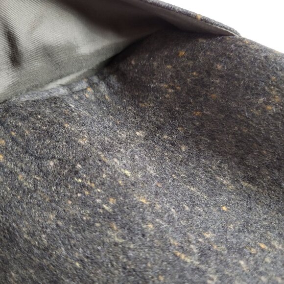 Piazza Sempione Womens Wool-Blend Button-Up Blazer Jacket Dark Gray Collared - Picture 7 of 7